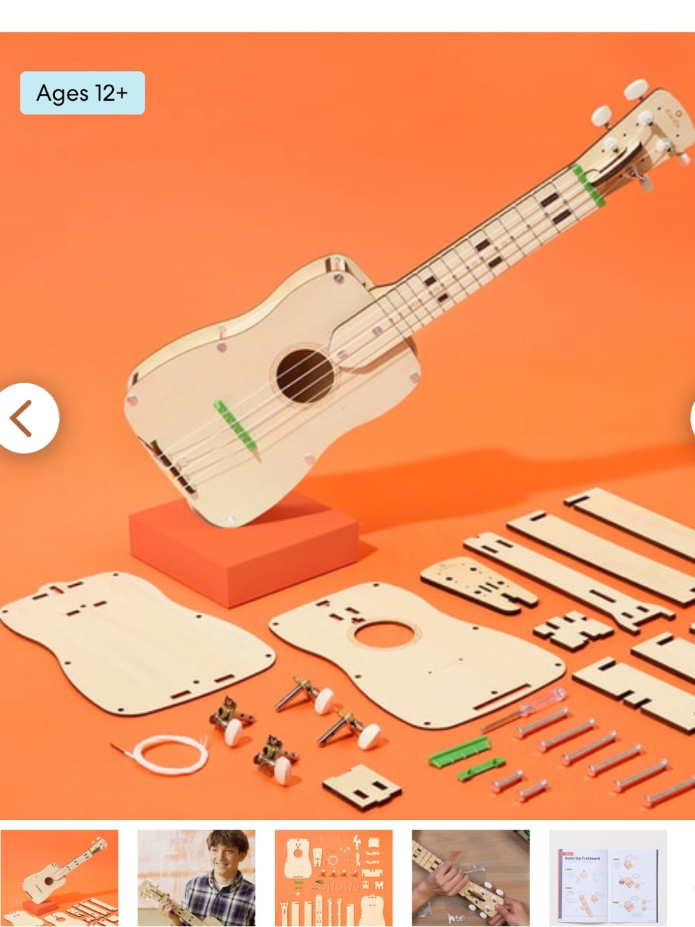 KiwiCo wooden Ukelele kit, new unopened
